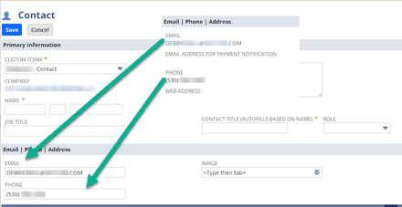  The contact form is prominently highlighted, drawing attention to its fields and submission button for user interaction.