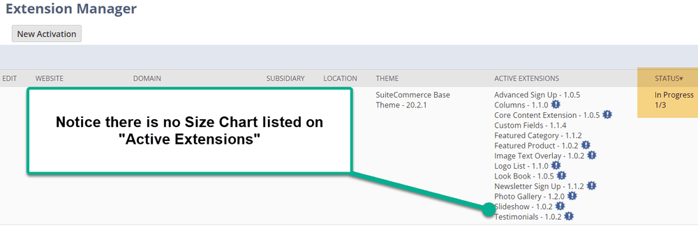Active extension manager interface showcasing tools for efficient extension management.
