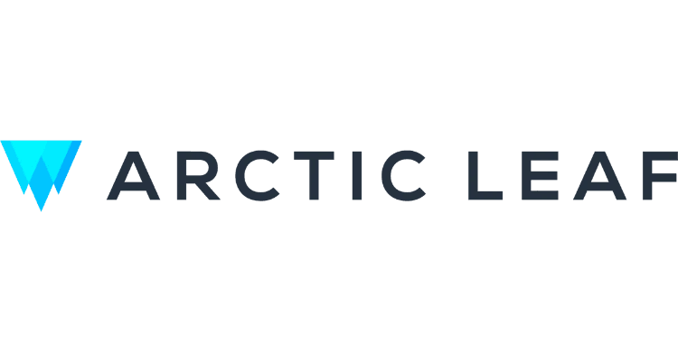 Arctic Leaf logo with a blue diamond icon.