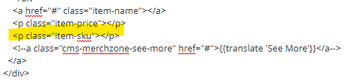 A block of code with the middle line highlighted for emphasis.