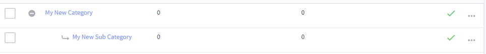 Properly Created BigCommerce Sub Category