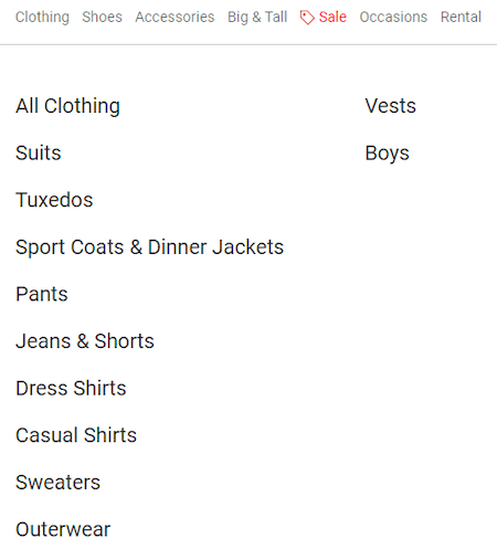 BigCommerce Category Navigation Menu Example