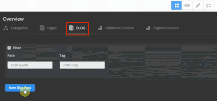 Admin panel view box displaying various settings and options for user management and system configuration.