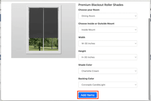 Configuration Items page with Add Items button highlighted.