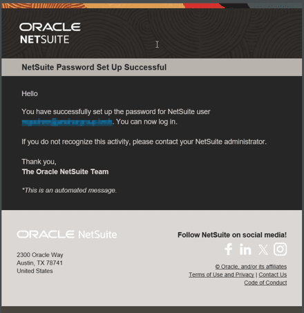 Image showing the Oracle interface for resetting a password, featuring input fields and a submit button.
