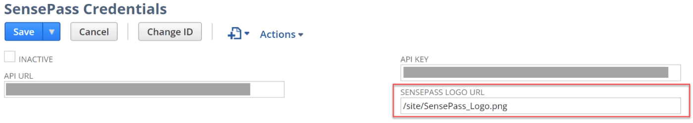 Sensepass Credentials Logo URL