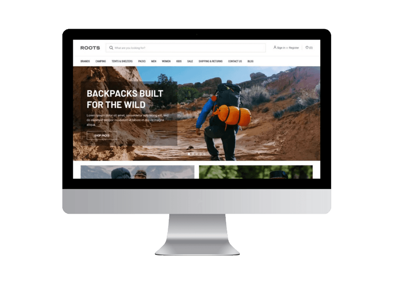 BigCommerce Adventure Mockup