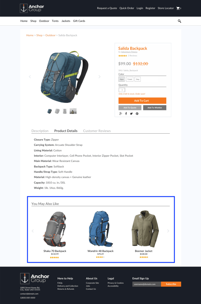 SuiteCommerce PDP Product Recommendations