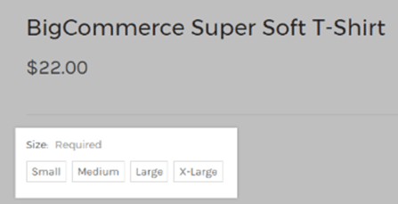 BigCommerce Rectangle List Fields
