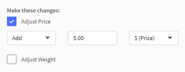 BigCommerce Make These Changes Adjust Price