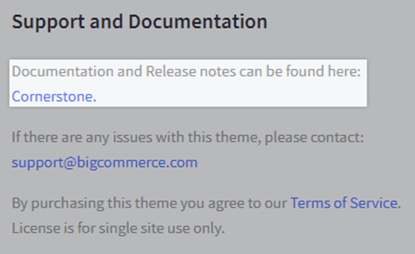 BigCommerce Support and Documentation