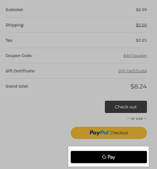 Google Pay BigCommerce Checkout Option