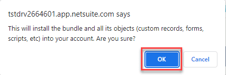 Review Bundle and Click OK