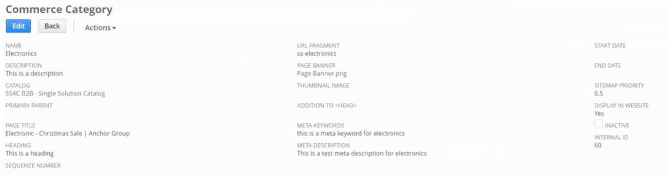 NetSuite Commerce Category View Mode