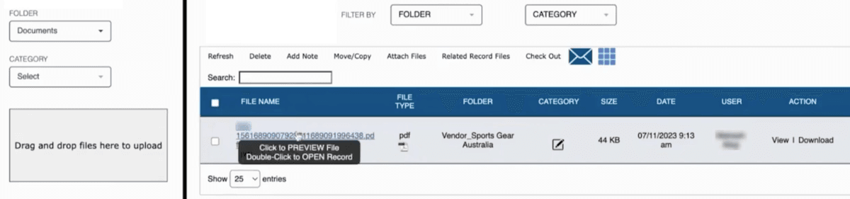 NetSuite document collaboration vendor bill.