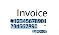 AnchorGroup Invoice number PDF.