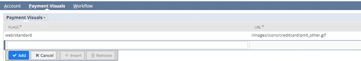 Payment visuals page.