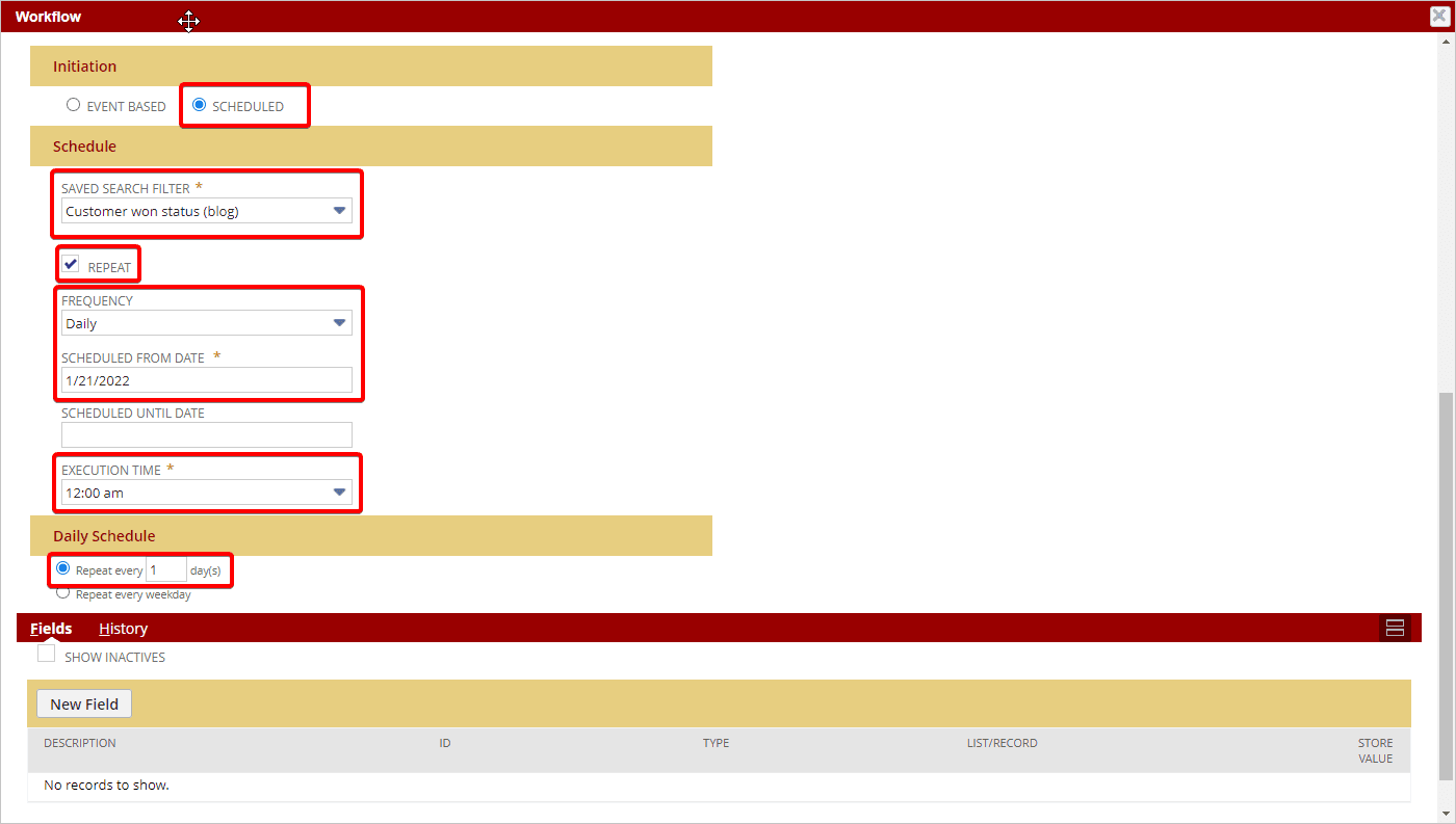Workflow boxes of details.