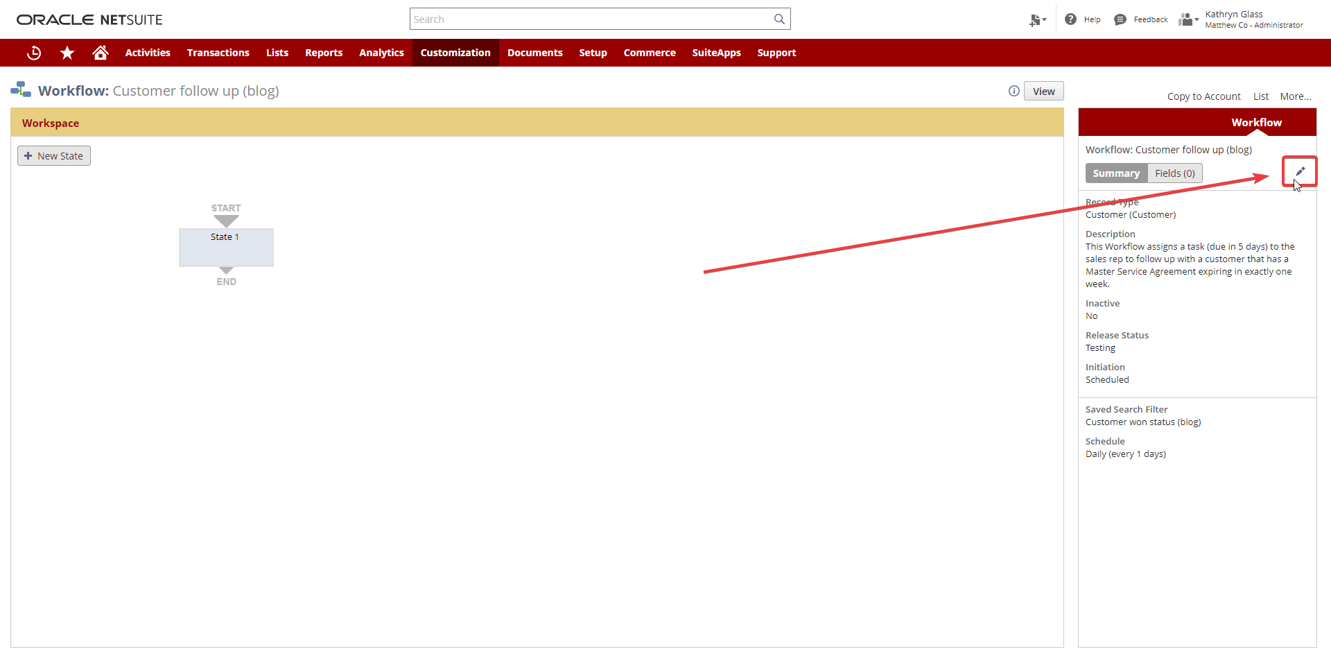 Workflow testing page.