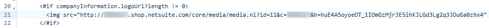 NetSuite image URL in source code.