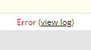 Error view log message.