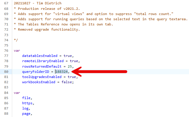 Paste the internal ID value.
