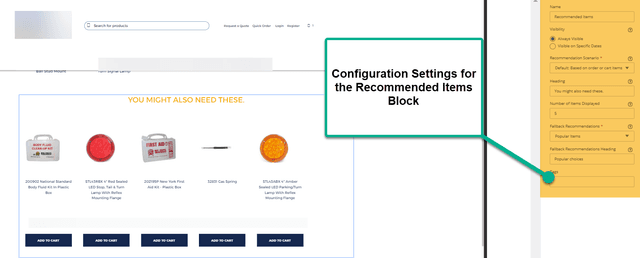 Recommended items SMT block configuration settings.