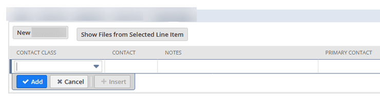 NetSuite new contact class.