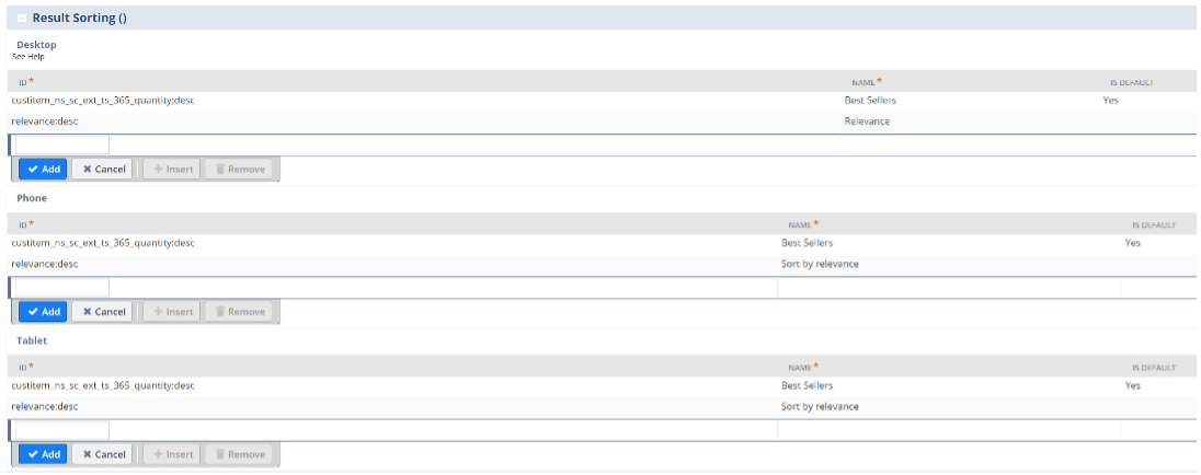 A series of fields and buttons for configuration.