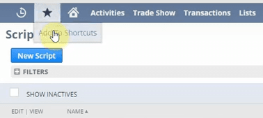 Create shortcut NetSuite.