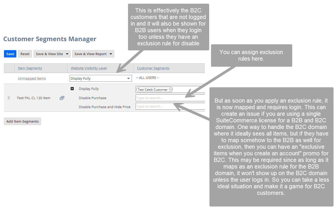 Customer segments manager.