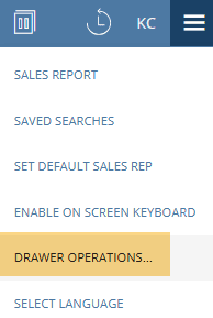 Drawer operations NetSuite.