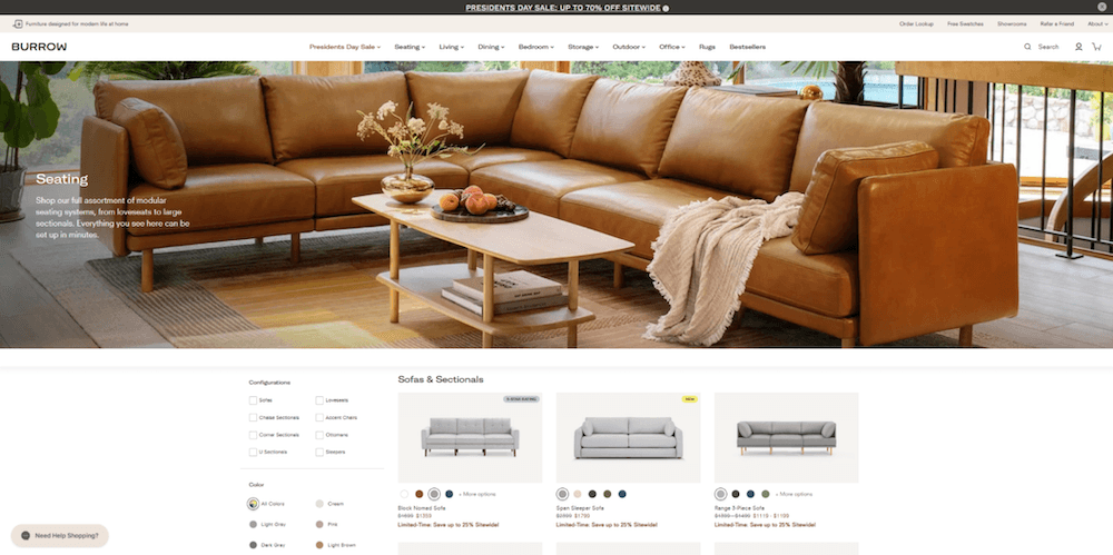 BigCommerce catalyst website preview.
