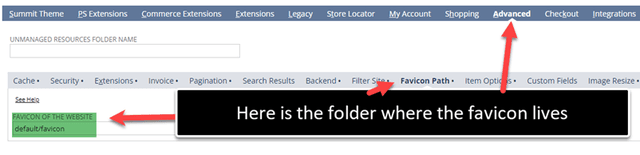 Favicon folder screenshot.