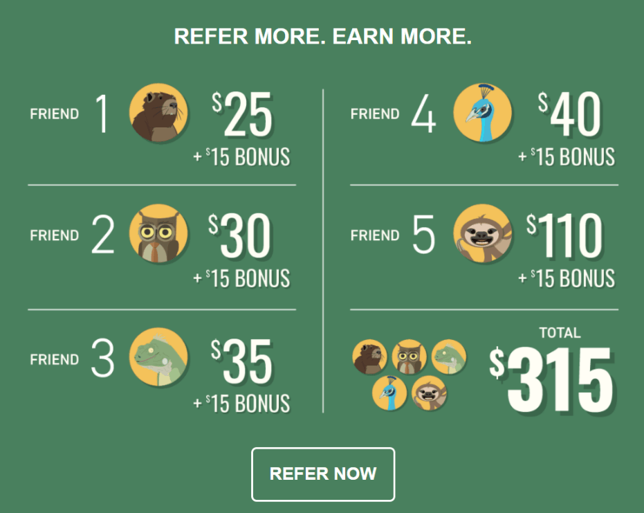 Refer more, earn more screenshot.