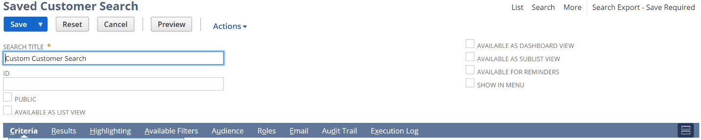 NetSuite saved search blog.