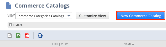 New commerce catalog.