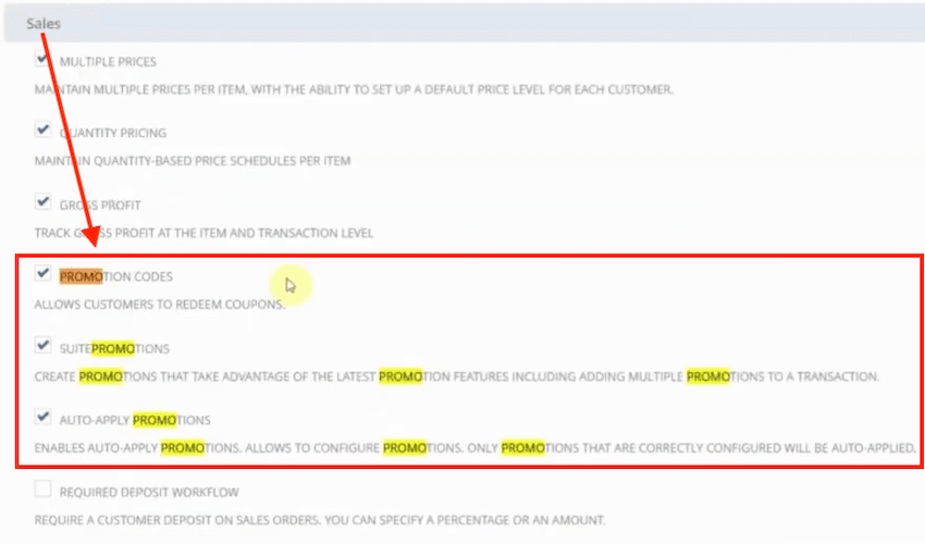 SuitePromotion enable features search.