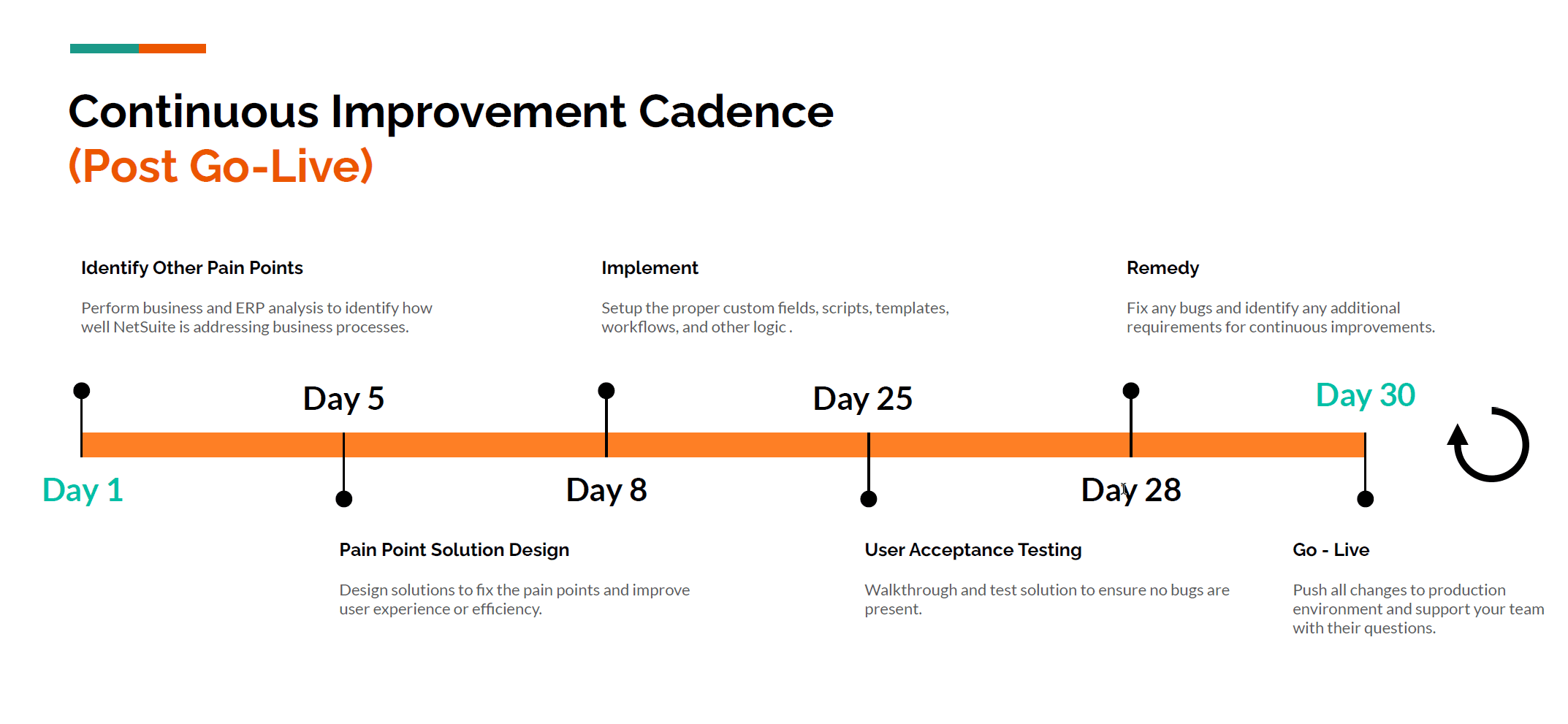NetSuite services blog with a Continuous Improvement Cadence.