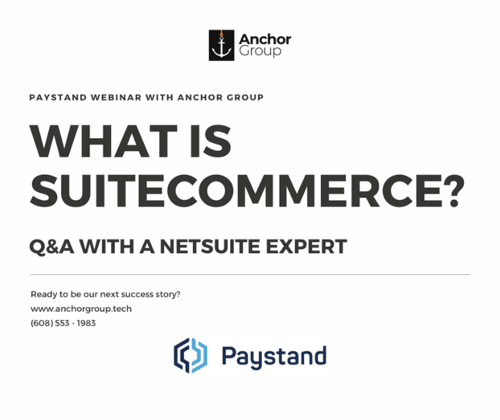 Paystand SuiteCommerce webinar blog.