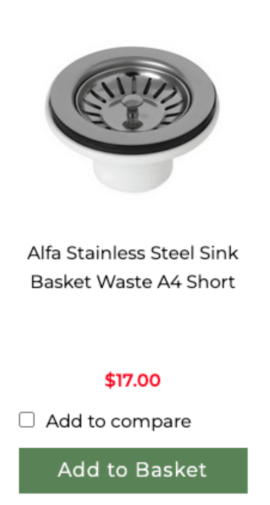 Quickly added GST included in price.