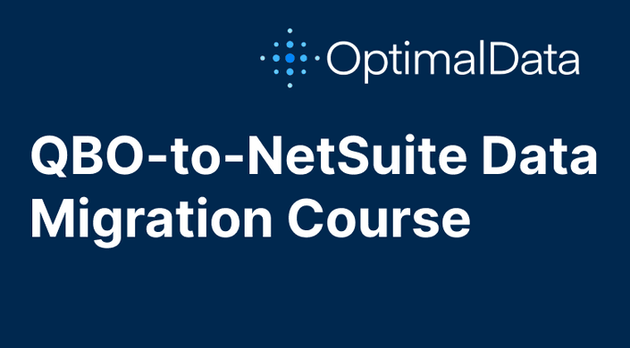 OptimalData QBO to NetSuite Data Migration Course