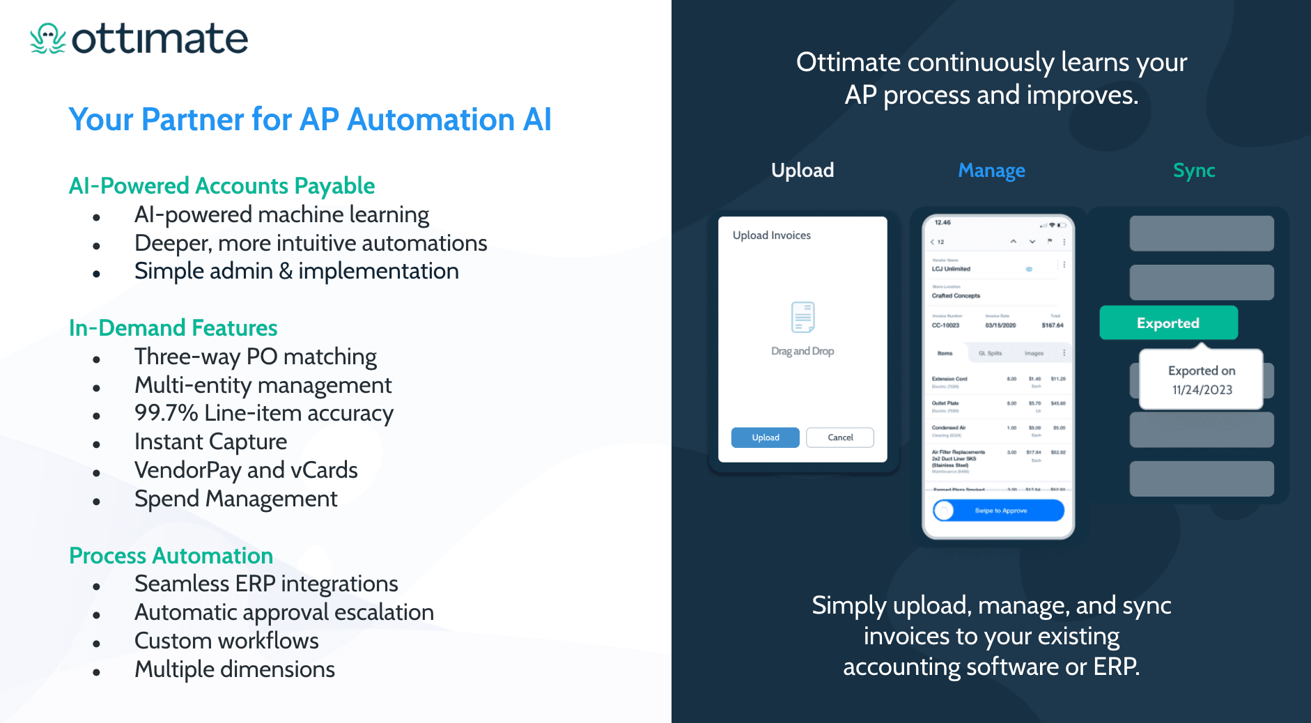 Ottimate accounts payable methodology.