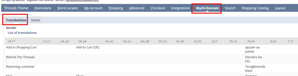 NetSuite domain translations.