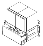 Batteriholder 2x7Ah 24V Åpen Veggmontert