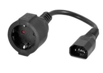 UPS-kontakt C14 IEC til Schuko hunn 10A
