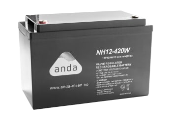 Anda AGM Batteri NH 12V 110Ah 420W Høyrate T13