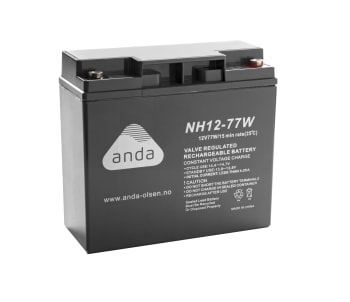 Anda AGM Batteri NH 12V  18Ah 77W Høyrate T10