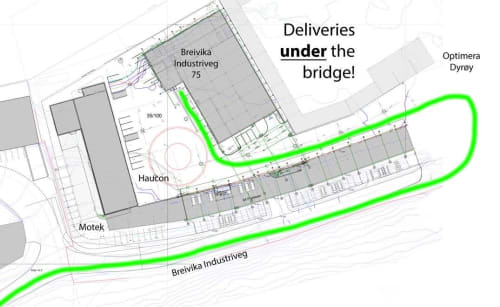 Directions to the loading ramp