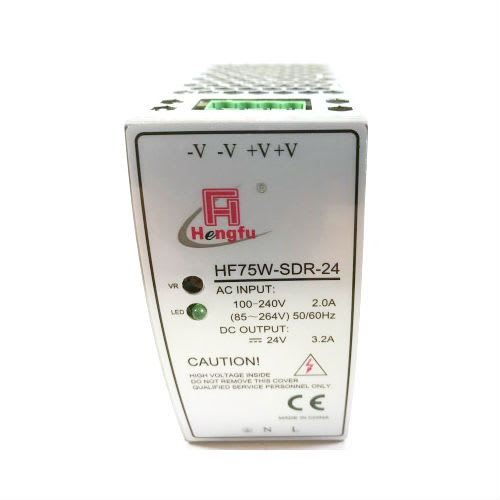 Strømforsyning 24V  75W 3,2A DIN